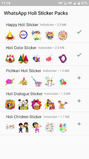 Holi Stickers For Whatsapp - WAStickers screenshot 2