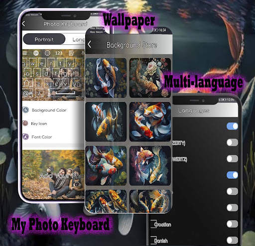 Koi Fish Love Keyboard screenshot 4