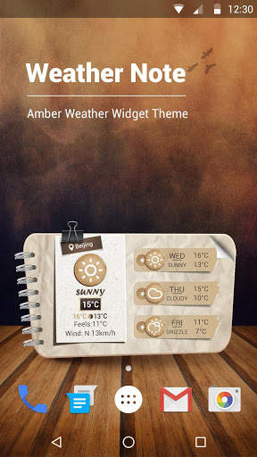 Free Weather and clock widget  ⛅ screenshot 1