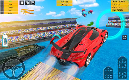 carreras de carros de agua 3d screenshot 7
