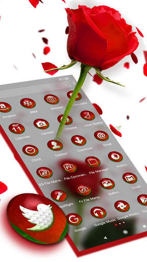 Rose Petals Launcher Theme screenshot 2