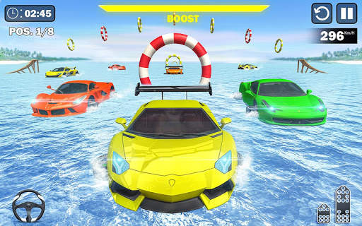 Water Surfing Car Racing Stunts: Car Driving Games screenshot 2