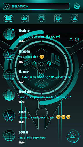 (FREE) GO SMS HALO THEME screenshot 2