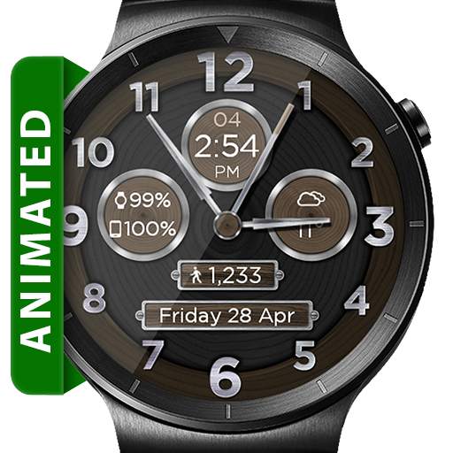 Brushed Wood HD Watch Face Widget & Live Wallpaper 5.1.0