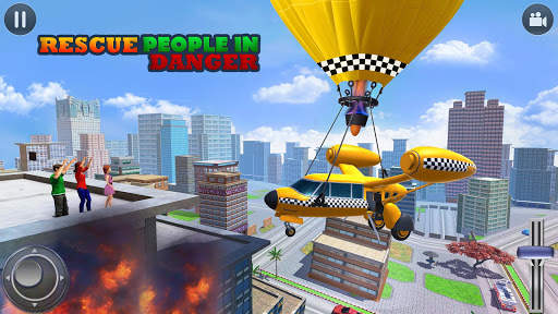 Flying Taxi Simulator: Air Balloon Taxi Driving 3D screenshot 3