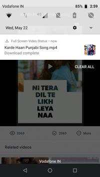 Full Screen Video Status screenshot 4