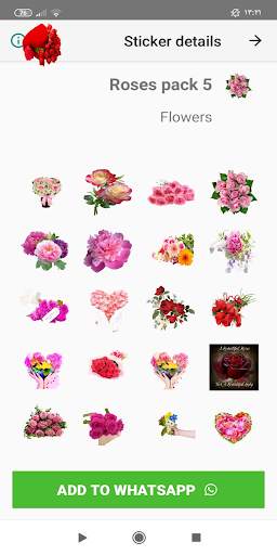 New Flowers Stickers 🌷🌹💐 Roses WAStickerApps screenshot 1
