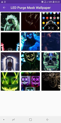 Full HD LED Purge Mask Wallpaper screenshot 6