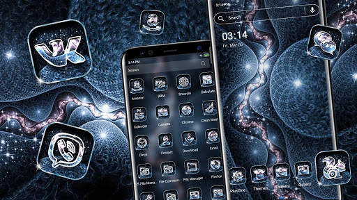 Fractal River Launcher Theme screenshot 1
