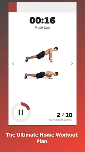 Home Workouts For Men - Muscle Building Workouts screenshot 2