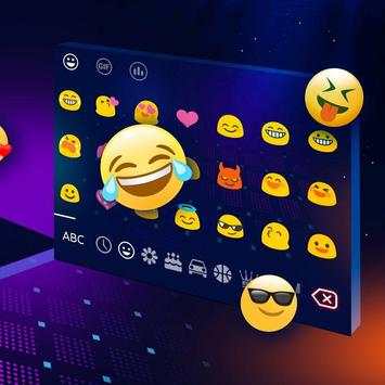 3D Neon Hologram Keyboard screenshot 3