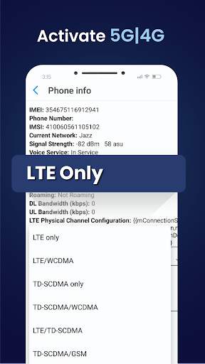 4G LTE Mode only screenshot 2