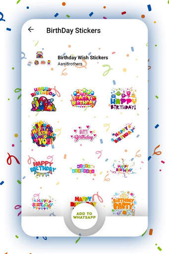 Birthday Stickers for Whatsapp screenshot 2