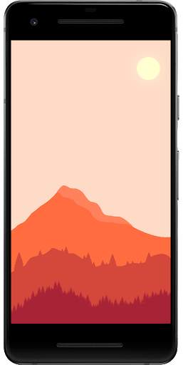 2D Mountain Landscape - Live Wallpapers screenshot 4
