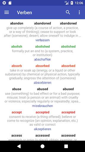 English Verbs screenshot 1