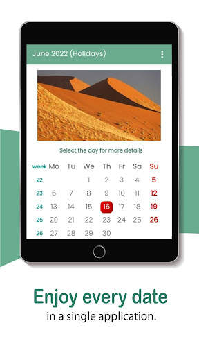 South Africa calendar 2022 screenshot 2
