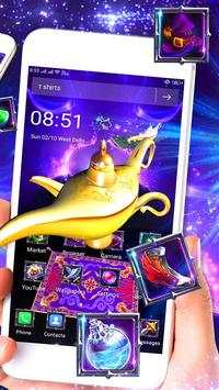3D Aladdin Magic Lamp Launcher Theme💖 screenshot 3