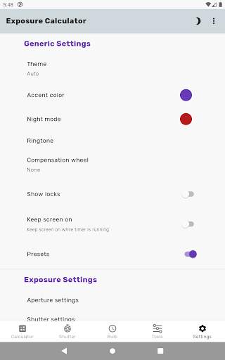 Exposure Calculator screenshot 15