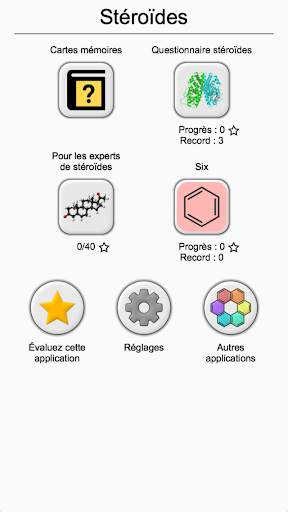 Stéroïdes - Les formules chimiques des hormones screenshot 2