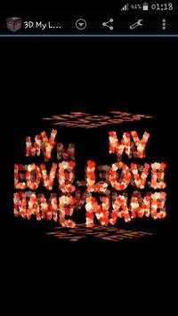 3D My Name Love Live Wallpaper screenshot 4