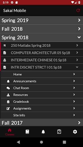 Rutgers Sakai Mobile screenshot 2
