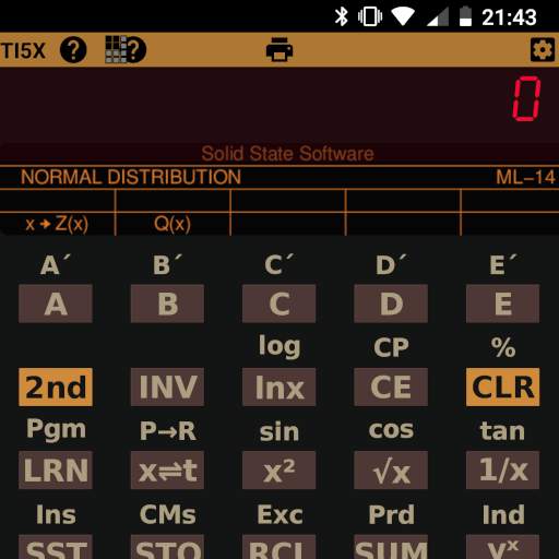 Emulator for TI-59 Calculator 8.7