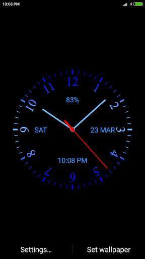 Analog Clock Live Wallpaper screenshot 2