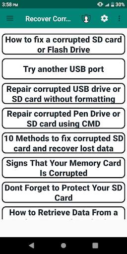 Recover Corrupted SD Card Guide screenshot 1