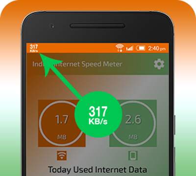 Internet Speed Meter (Indian) 1 تصوير الشاشة