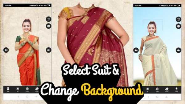 Women Traditional Saree Photo Suit Editor screenshot 2