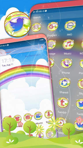 Rainbow Sky Theme स्क्रीनशॉट 1
