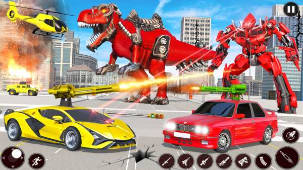 Robot Helicopter Car Transform screenshot 2