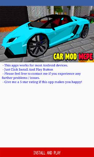 Mod Cars Addon for MCPE Mod Addon for MCPE screenshot 3