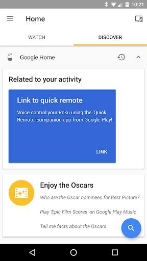 Quick Remote for Google Home/A screenshot 2