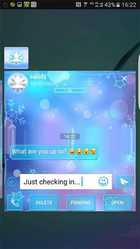 New Year 2017 (Next SMS) Skin2 screenshot 4