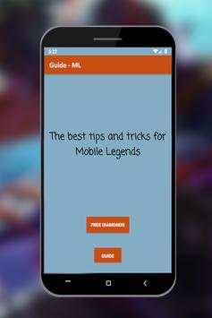 Free diamonds for Mobile Legends. Tricks screenshot 2
