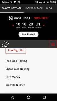 000Web Host App screenshot 4