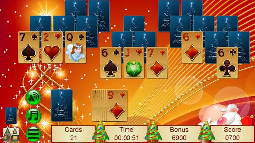 Xmas TriPeaks, card solitaire screenshot 7