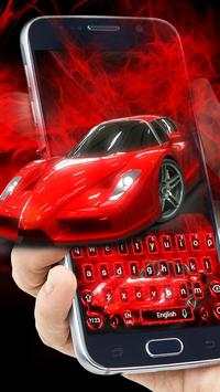 Red Speed Car Keyboard Theme screenshot 3