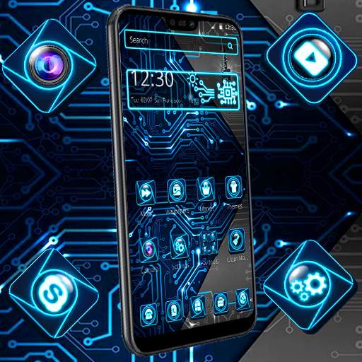 Neon Technology Launcher Theme 1.1.0