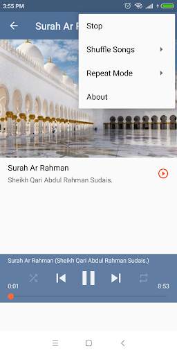 Surah Rahman Sudais MP3 screenshot 4