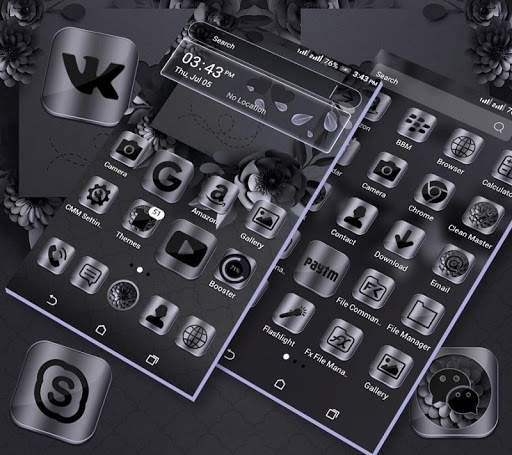 Night Mode Launcher Theme screenshot 2