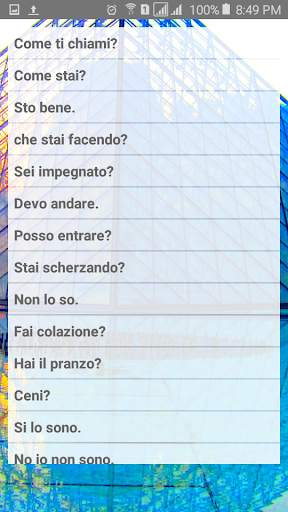 Le Frasi Comuni screenshot 2