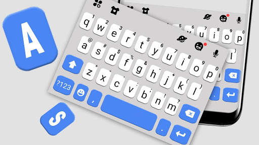 Tema Keyboard Blue Business screenshot 1
