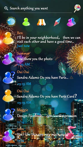 GO SMS FLAME THEME 2 تصوير الشاشة
