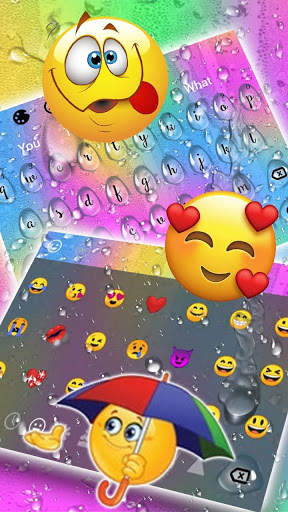 Colorful Water Drop Keyboard screenshot 3
