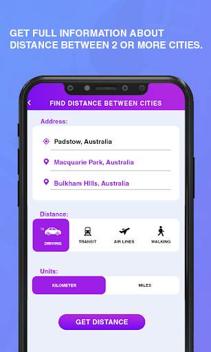 Find Distance Between Cities screenshot 1