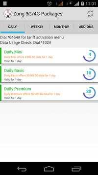 Zong 3G 4G Packages screenshot 2