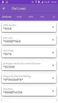 Secret Codes For Andorid Phones screenshot 3