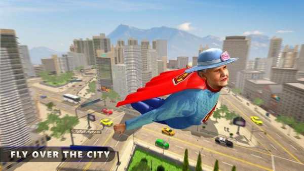 Flying Super Granny Hero Adventure screenshot 4